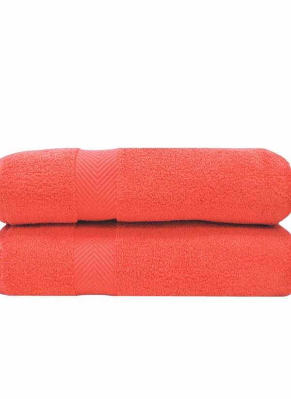 coral bath sheet