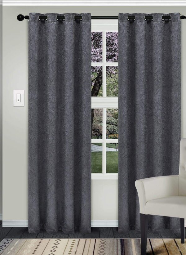 grey blackout curtains