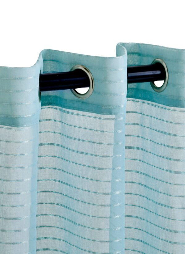 baby blue sheer eyelet curtains