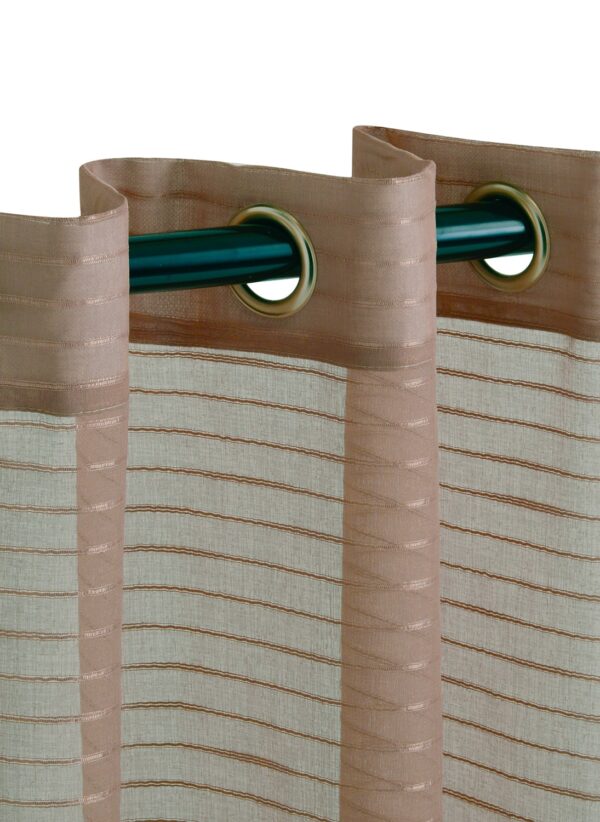 taupe sheer eyelet curtains