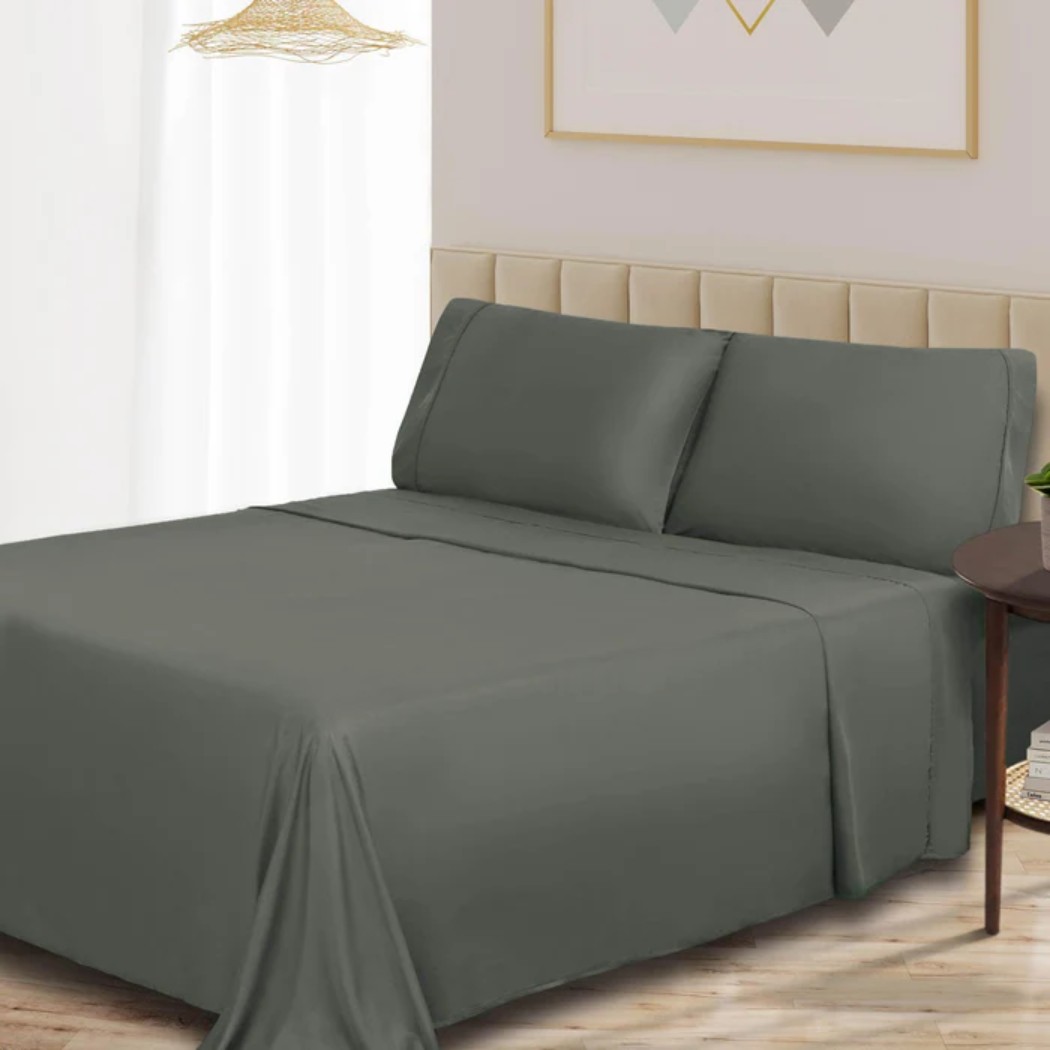 grey bedsheet set