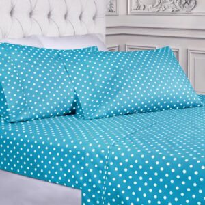 polka dot deep pocket sheet set