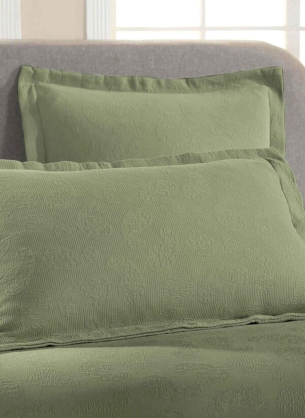 Jacquard Matelassé Paisley Cotton Bedspread Set - Image 3