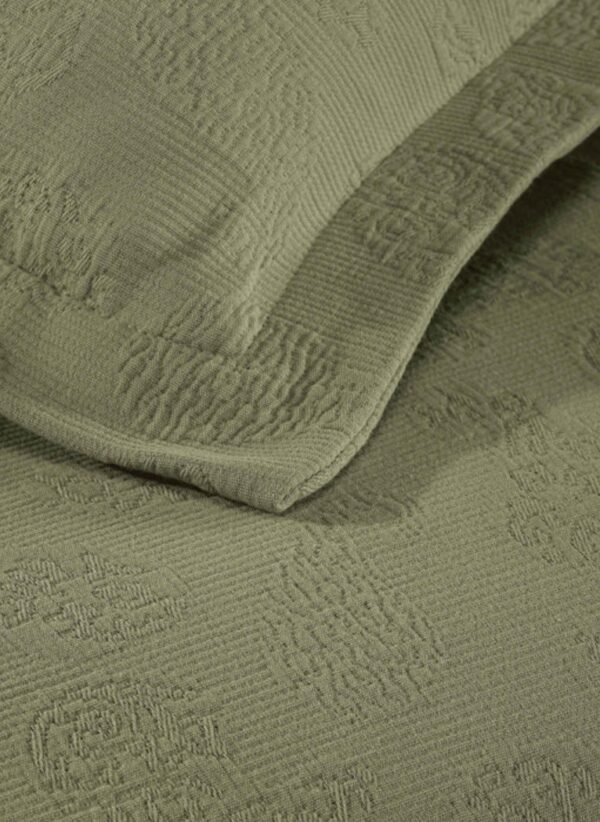 Jacquard Matelassé Paisley Cotton Bedspread Set - Image 2