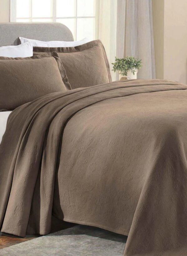 taupe color bedspread set bedding