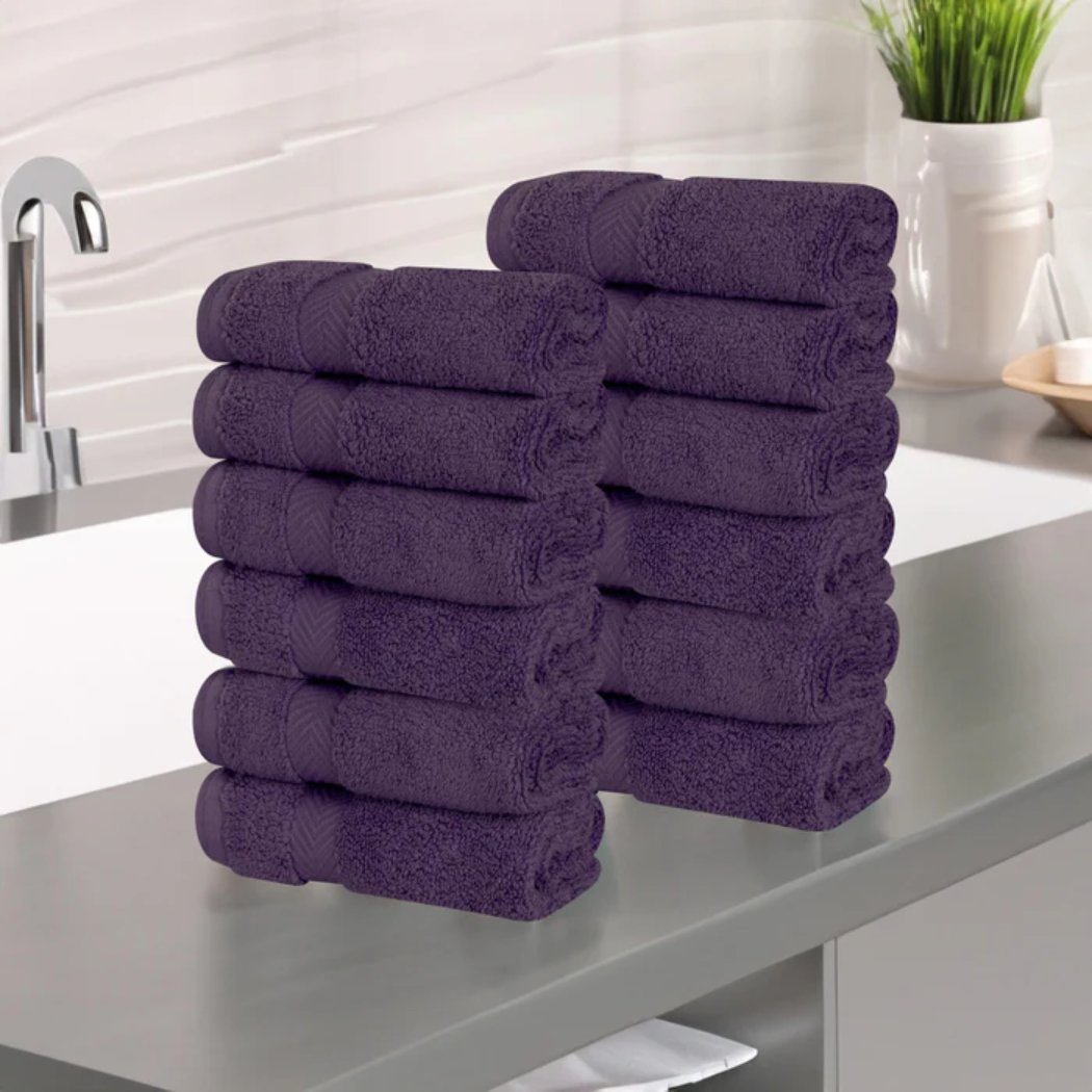 face towel washcloth set of 12