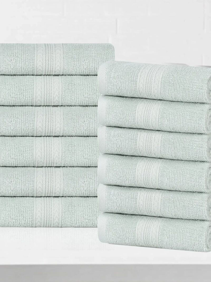 Aquamarine washcloth 12 piece