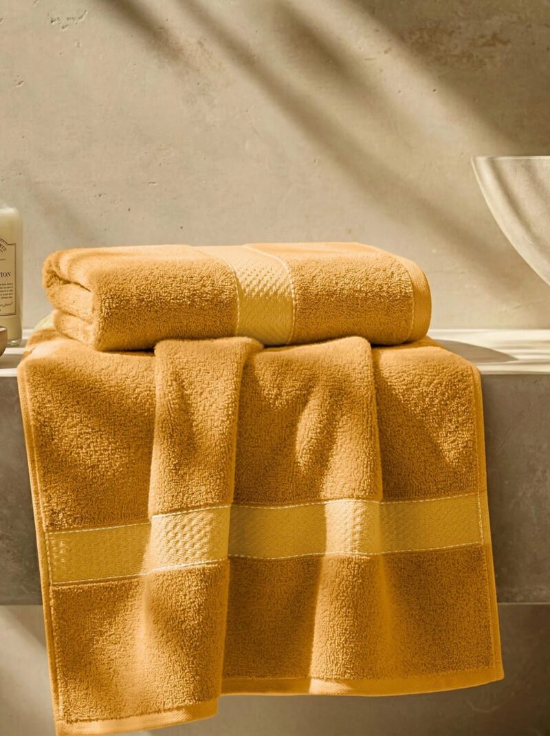 gold bath towel set 2 piece