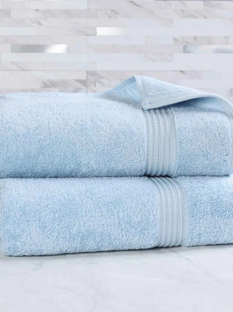light blue bath sheet set pack of 2