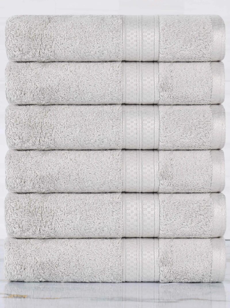 chrome hand towel set 6 piece