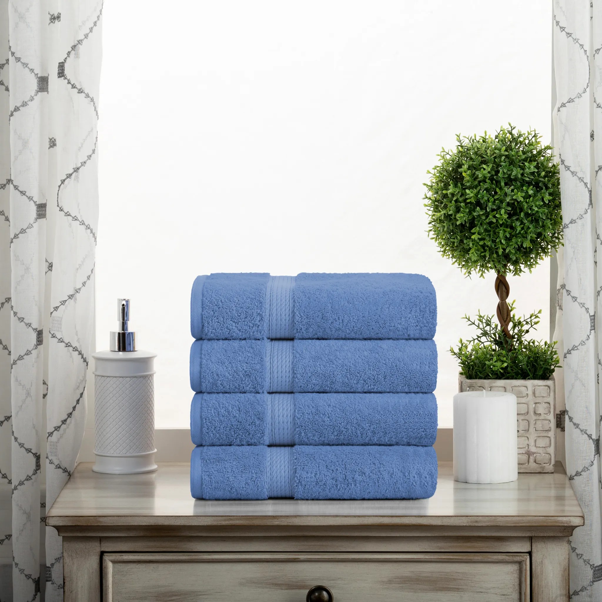4 piece hand towel set