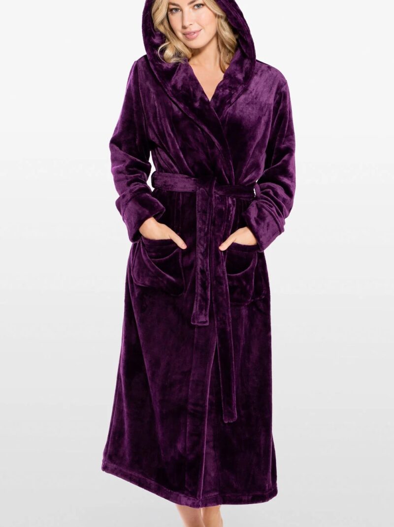 soft warm women long bathrobe