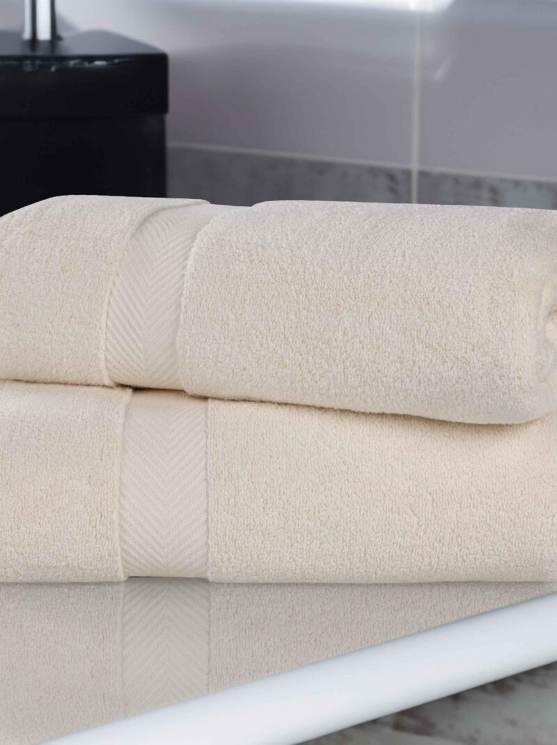 ivory 2 piece bath sheet