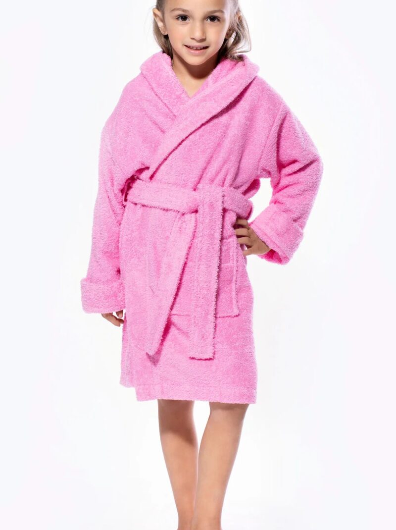 pink kids bath robe
