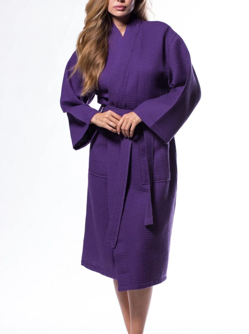 purple women bath robe